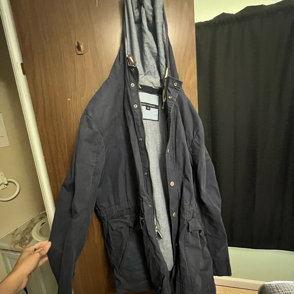 Tommy Hilfiger Dark Blue Hooded Field Jacket